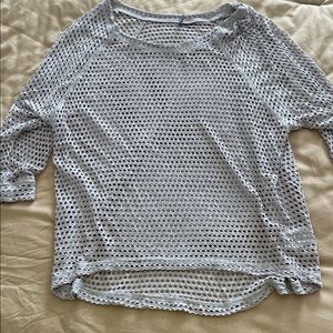 Beige Crochet Knit Top